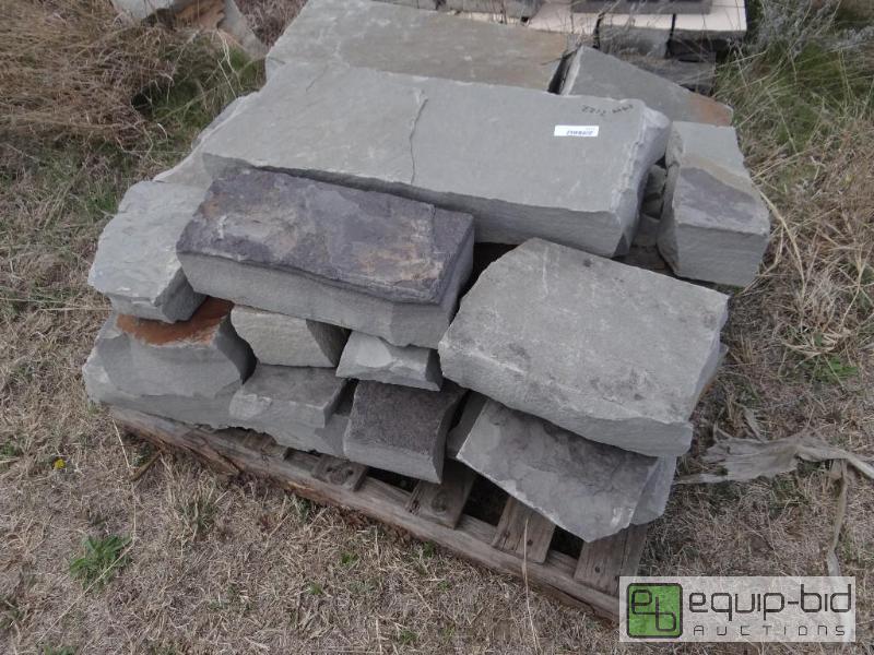 lot 2212 image: 3 Pallets of various size landscaping rock.  ...