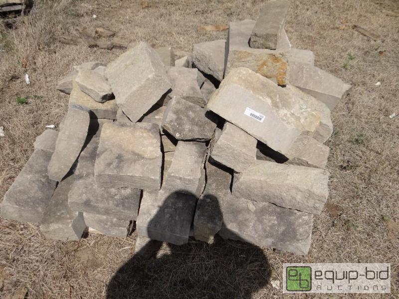 lot 2220 image: 4 Pallets of various size landscaping rock.  ...