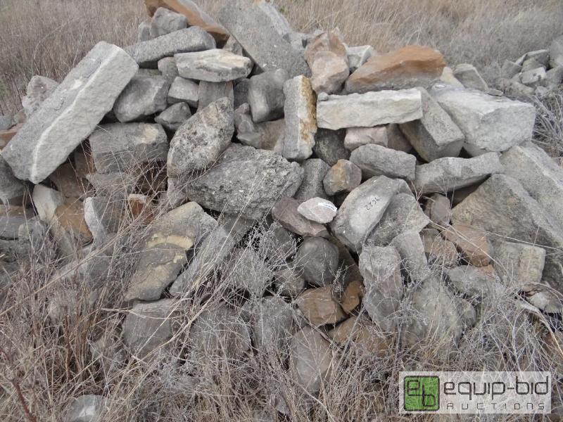 lot 2236 image: Large pile of various size landscaping rock. ...