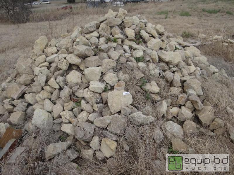 lot 2239 image: Large pile of various size landscaping rock. ...