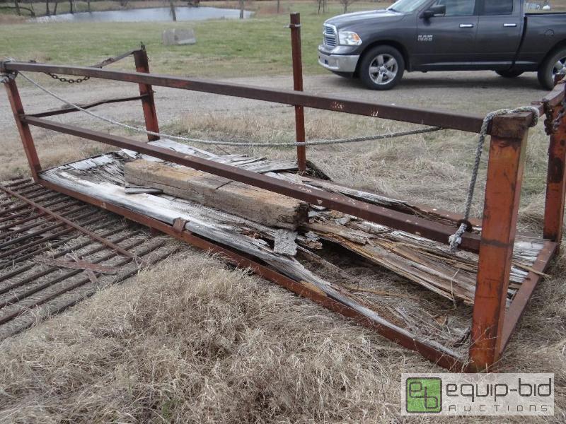 lot 2248 image: Metal forklift work platform.  Approx. 149&qu...