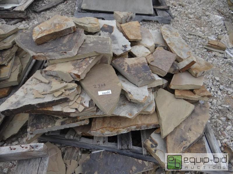 lot 2308 image: 2 Pallets of various size landscape stoneroc...