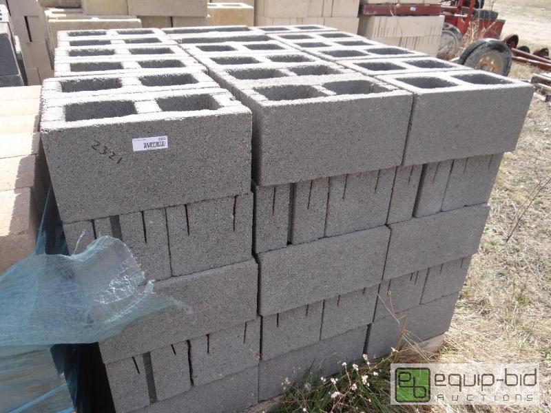 lot 2321 image: &nbspPallet of cinder blockbuilding block. ...