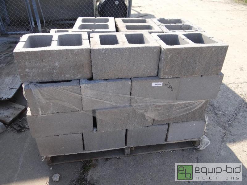 lot 2508 image: 1 Pallet of cinder blockbuilding block.Ski...