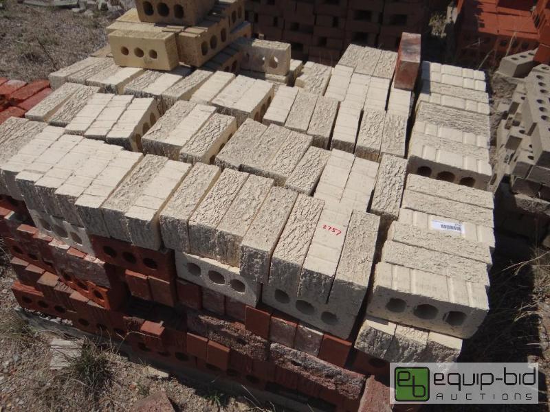 lot 2757 image: 1 Pallet of brickbuilding block.  Skid loa...