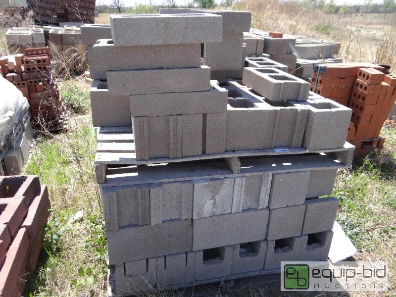 lot 2796 image: &nbspPallet of cinder blockbuilding block. ...