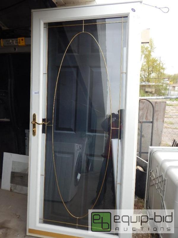 Larson Mid View Storm Door With Leaded Glass Design 36x80 Home