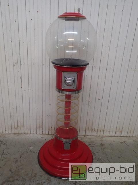 lot 1034 image: Ball Globe Beaver 5 Foot Spiral Gumball Vending Machine