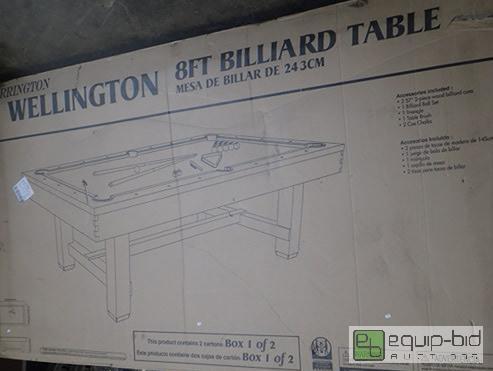 lot 1052 image: Wellington 8Ft Billiards Table