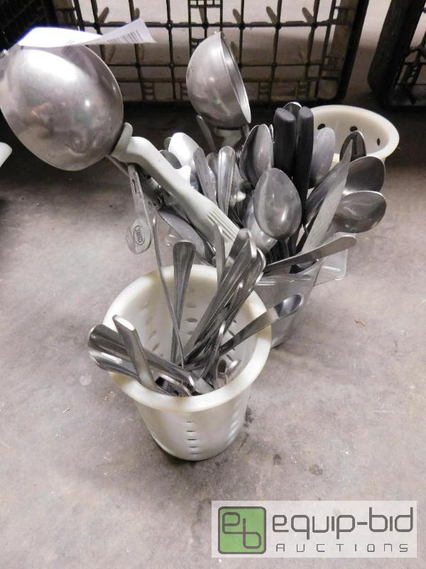 lot 1368 image: Lot Of Misc Silverware and Holders