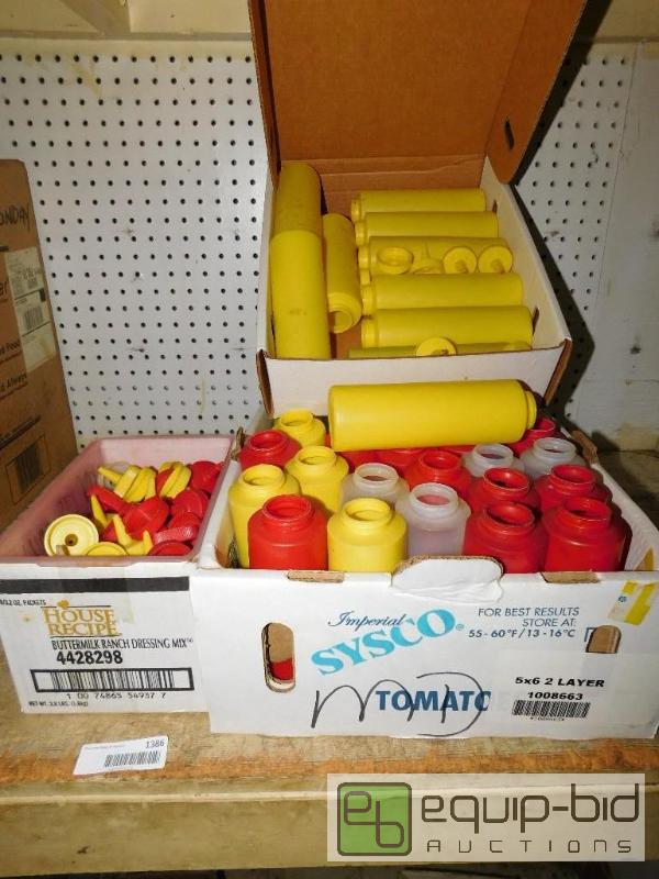 lot 1386 image: Lot of Ketchup and Mustard Containers