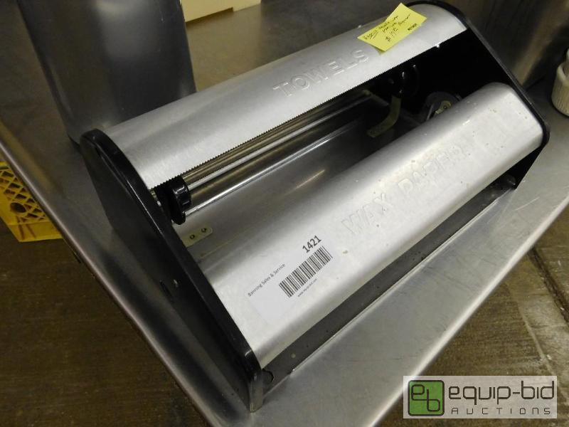 lot 1421 image: Kromex Towel and Wax Paper Dispenser