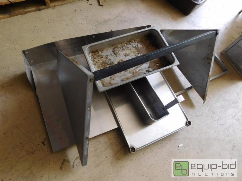 lot 310 image: Lot Of MISC Stainless Shelving With Inserts