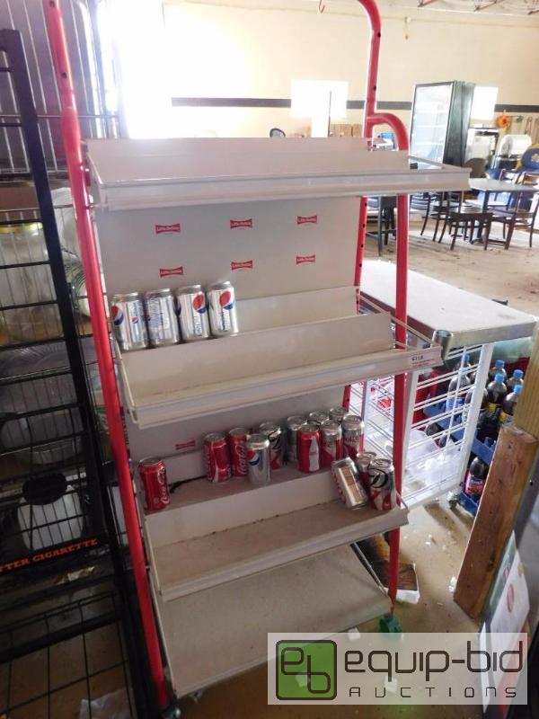 lot 320 image: 4 Tier Metal Merchandise Rack