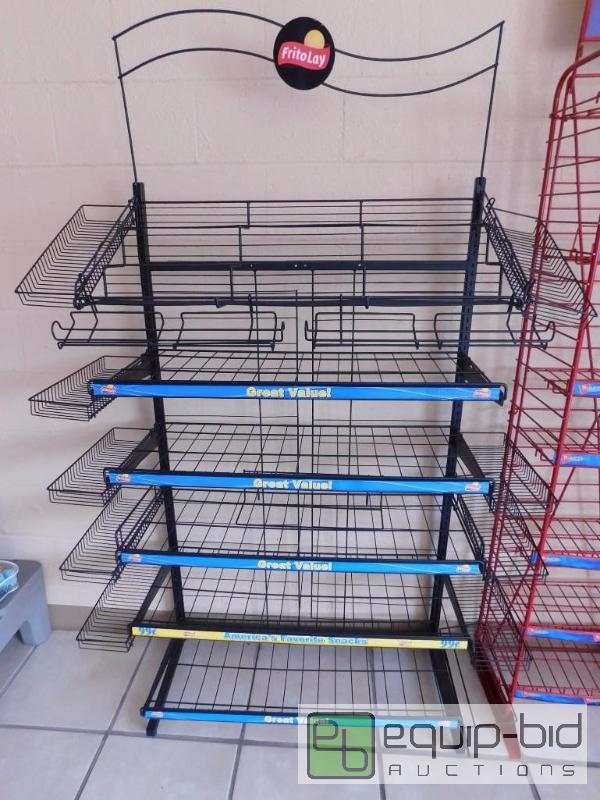 lot 332 image: 6 Tier Wire Metal Chip Rack