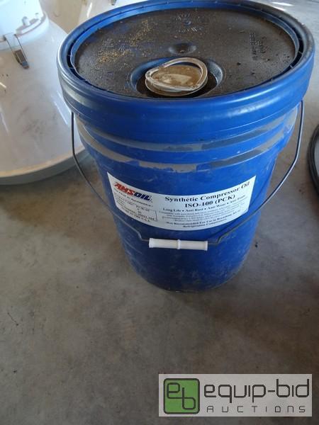 lot 414 image: 3 Gallons Of AMSOIL Air Compressor Oil