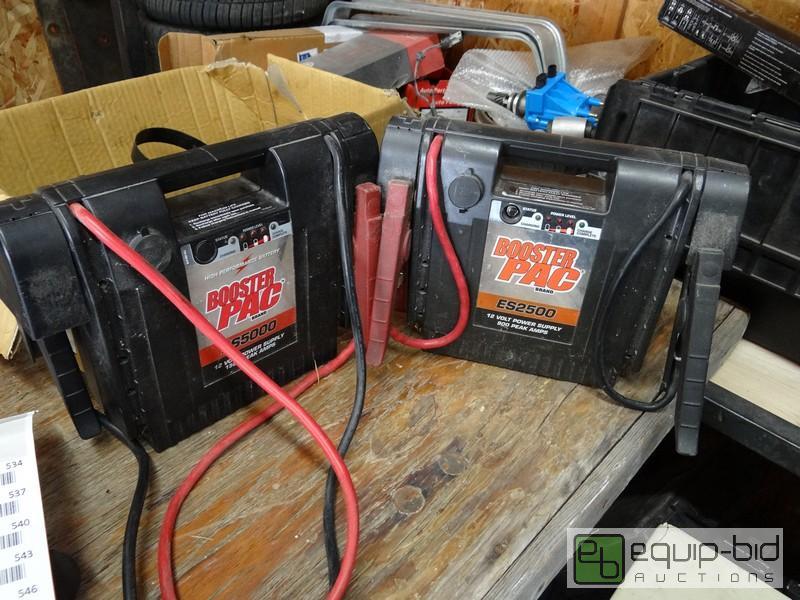 lot 533 image: (2) Booster Pac Jumper Boxes With Jumper Cables
