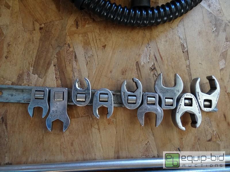 lot 551 image: Set Of Snap On Metric Crows Foot Wrenches