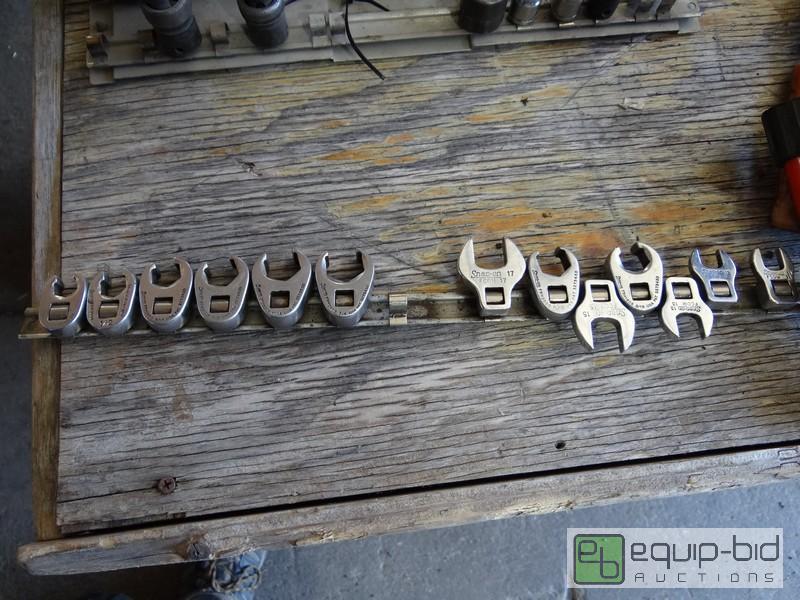 lot 573 image: Lot Of 38 Snap On Crows Foot Wrenches