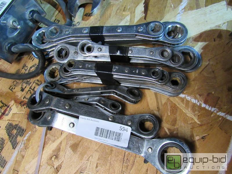 lot 594 image: Lot Of Various Brand And Size Ratchet Wrenches