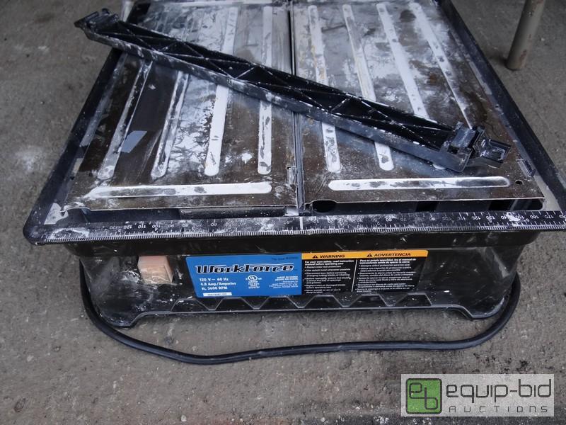lot 618 image: Work Force Wet Tile Saw