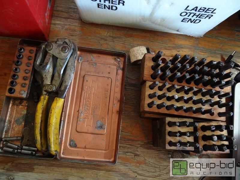 lot 666 image: Whitney Jensen Punch Set With Letter Stamping Set