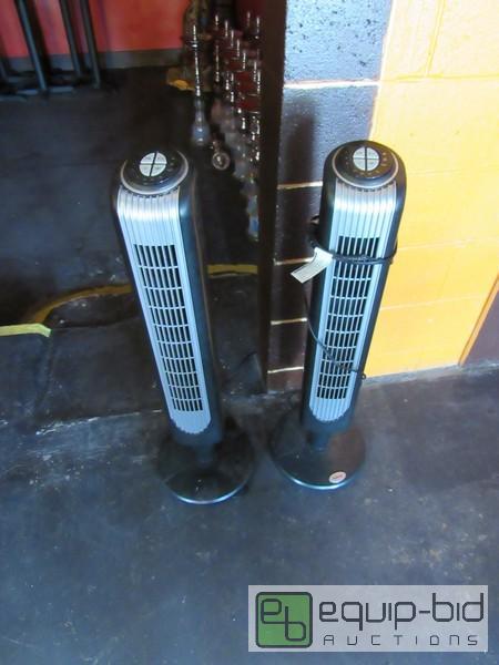 lot 224 image: Pair Of Homes Brand Tower Oscilating Fans