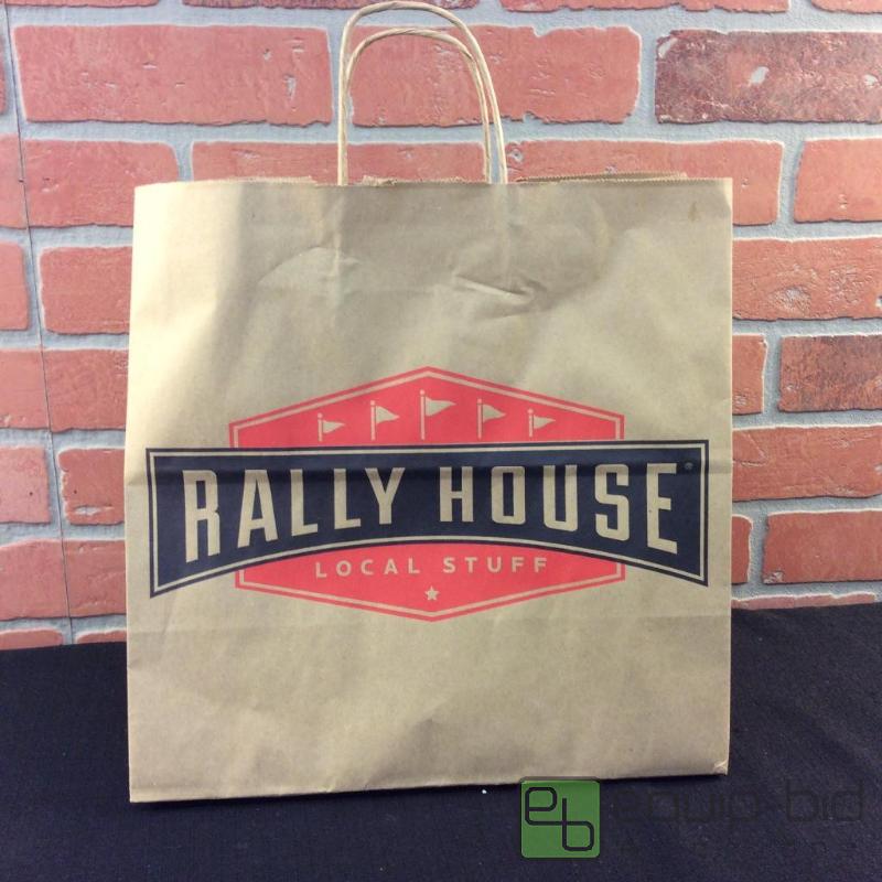 lot 152 image: Paper Shopping Bags by Rally House  Quantity...
