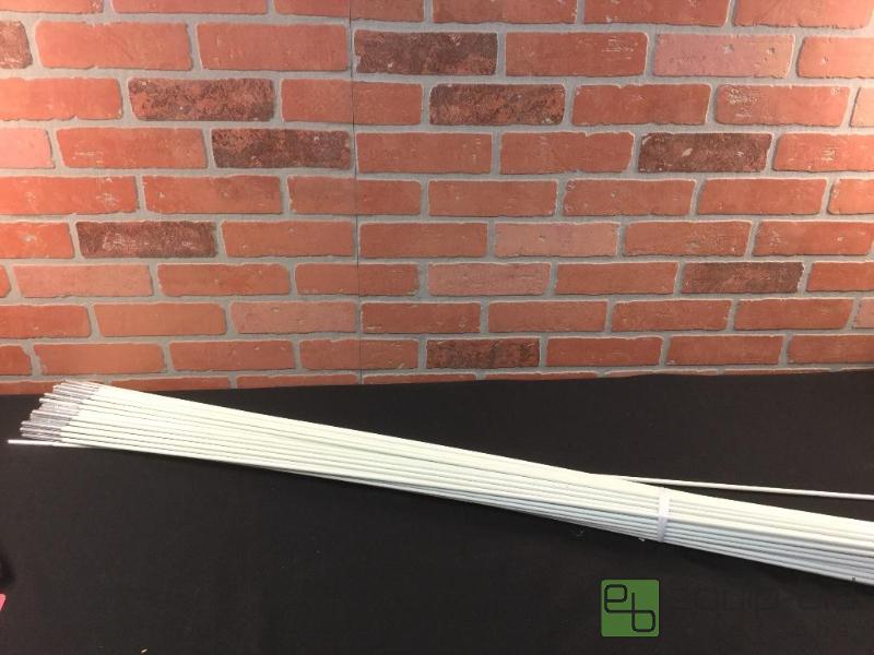 lot 23 image: White Fiberglass Rod Garden Stakes  Quantity...