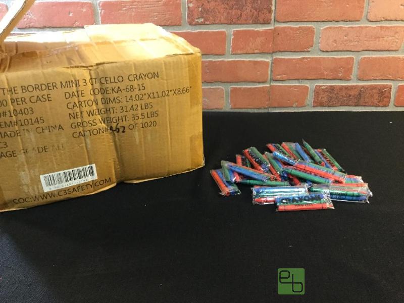 lot 88 image: 3-Pack of Cello Wrapped Crayons  Quantity Ap...