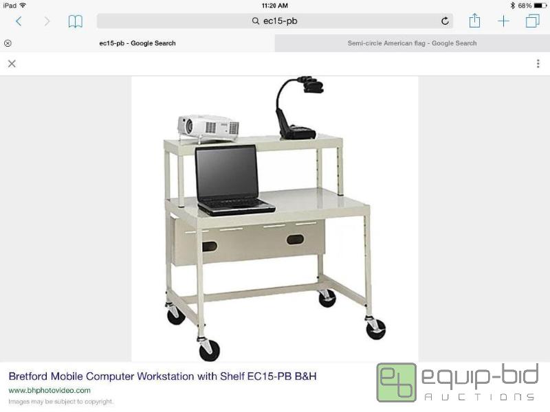 lot 92 image: Bretford Computer Workstation With Noise and ...