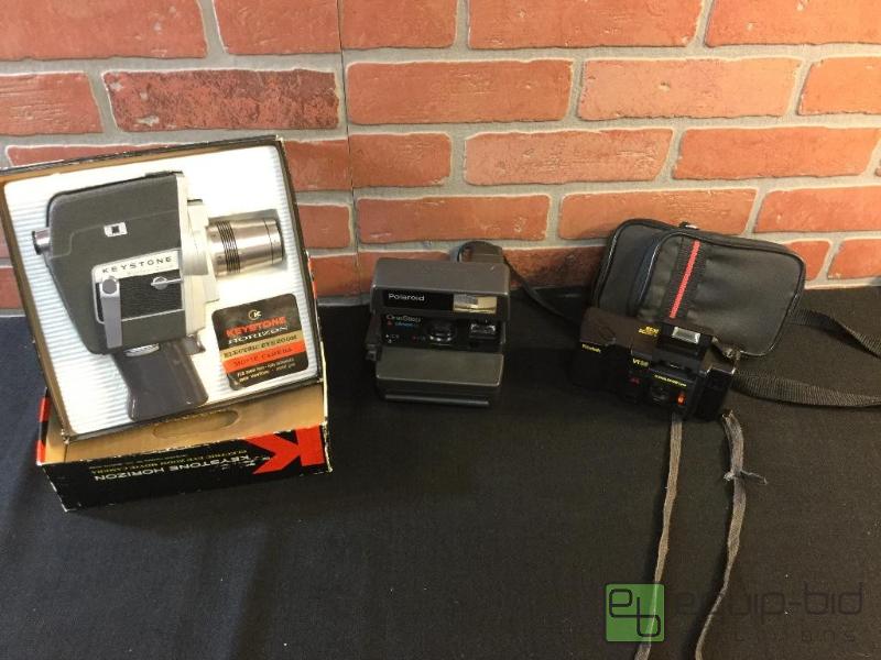 lot 96 image: Lot of cameras and movie camera  Cameras seem...
