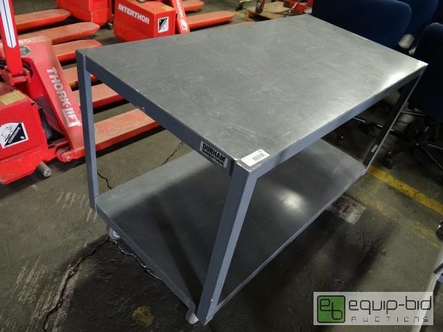 lot 527 image: Durham Metal 2 Tier Table