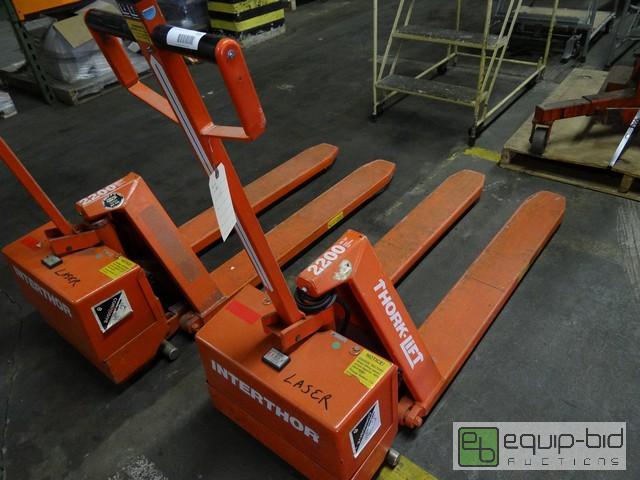 lot 531 image: Interthor Thork Lift Electric High Lift Pallet Jack