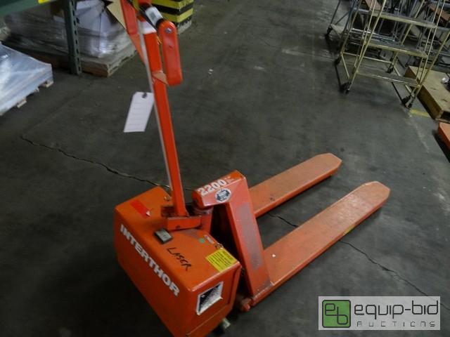 lot 532 image: Interthor Thork Lift Electric High Lift Pallet Jack