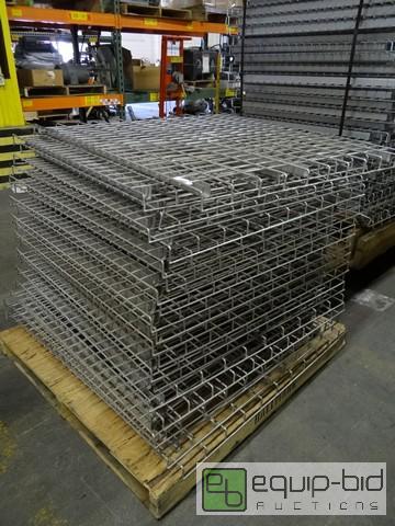 lot 541 image: Approx (22) Pallet Racking Wire Shelves