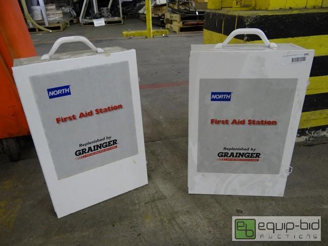 lot 545 image: (4) Wall Mount First Aid Stations
