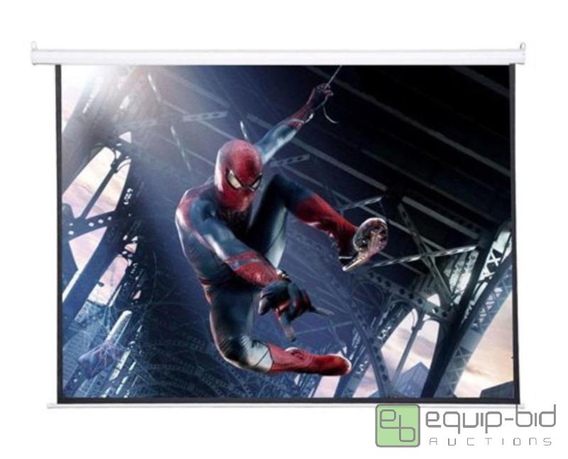 lot 109 image: Electric Auto Projector Projection Screen Wit...