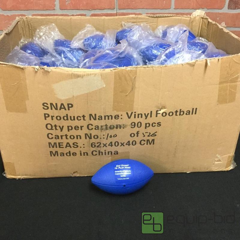 lot 13 image: Vinyl Footballs  Quantity Approximately 90 C...