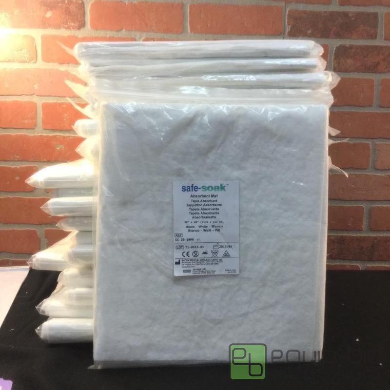 lot 140 image: Safe-Soak Absorbent Mats Quantity. 20 Color ...