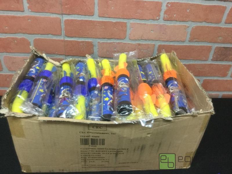 lot 148 image: Chuck-E-Cheese Rocket Launchers  Quantity 70...