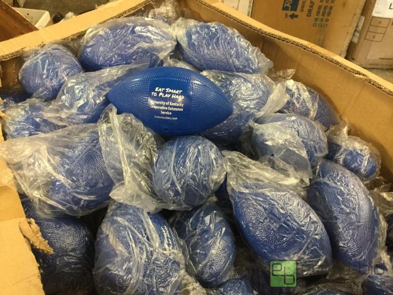 lot 165 image: Plastic Rubber Footballs  Quantity approxima...