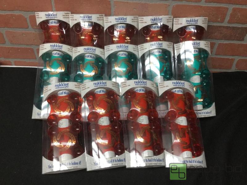 lot 172 image: Nukkles Massagers  Quantity 15-9 red, 5 teal...