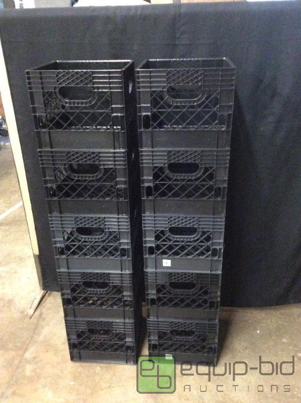 lot 184 image: Standard Size milk crates  Quantity 10 Condi...