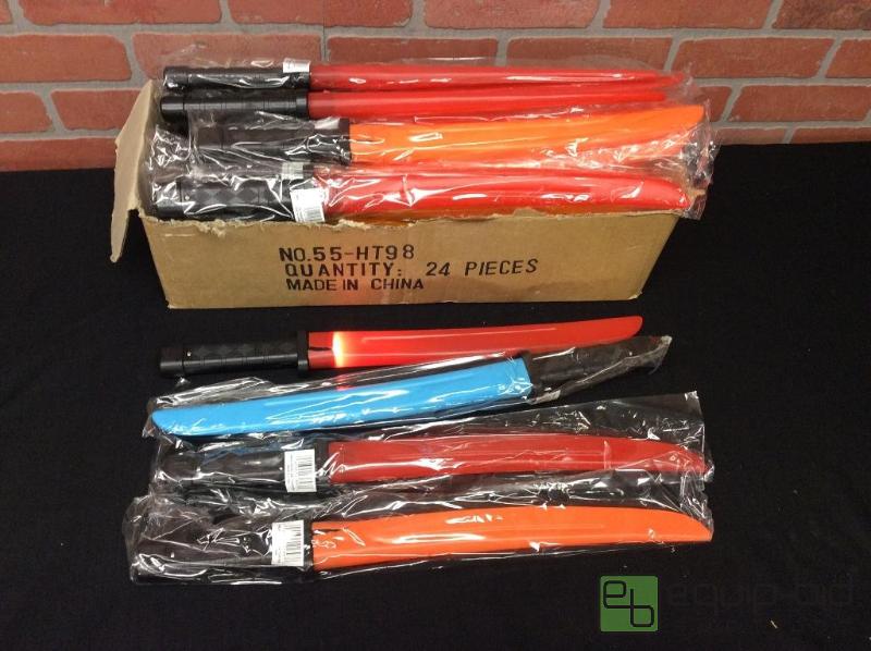 lot 190 image: Light up plastic ninja swords