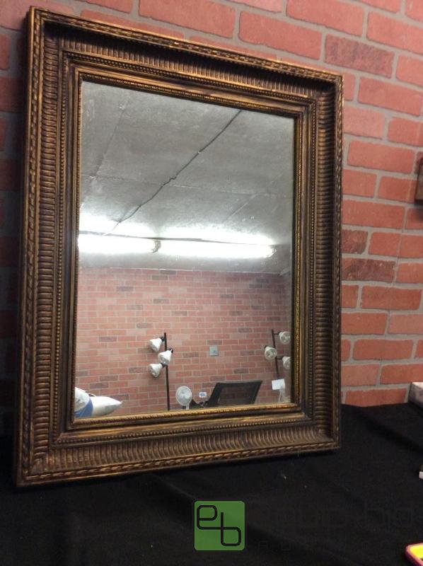 lot 203 image: Mirror  Frame is plastic Quantity 1 Conditio...