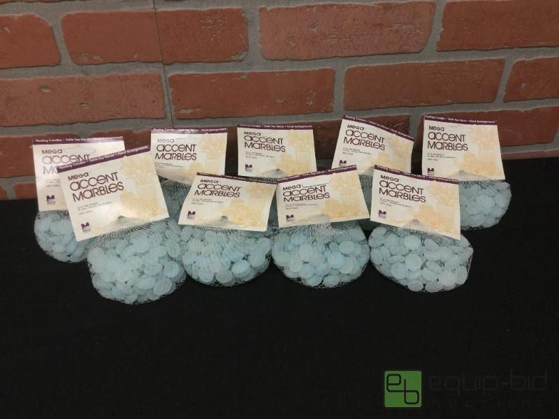 lot 54 image: Mega Accent Glass Marbles  Quantity 24 Bags ...