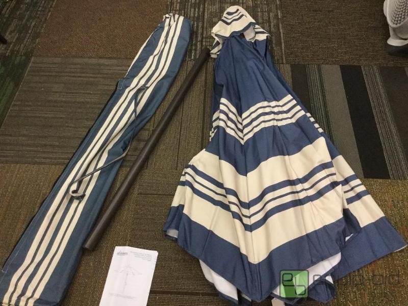 lot 57 image: Airflow Crank - 2 Tilt Market Umbrella With C...
