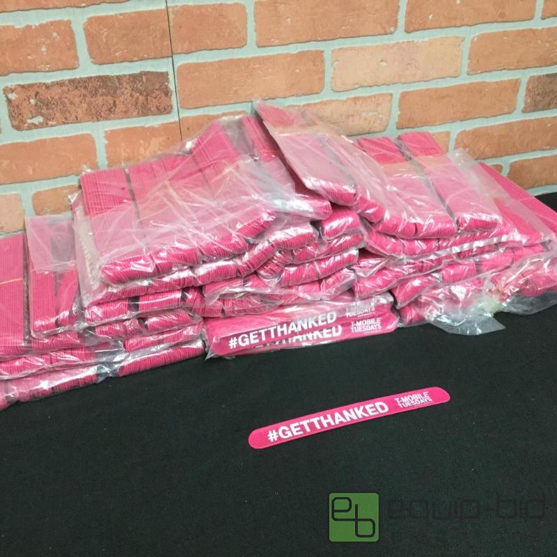 lot 6 image: #Get Thanked T-Mobile Slap Bracelets  Quantit...