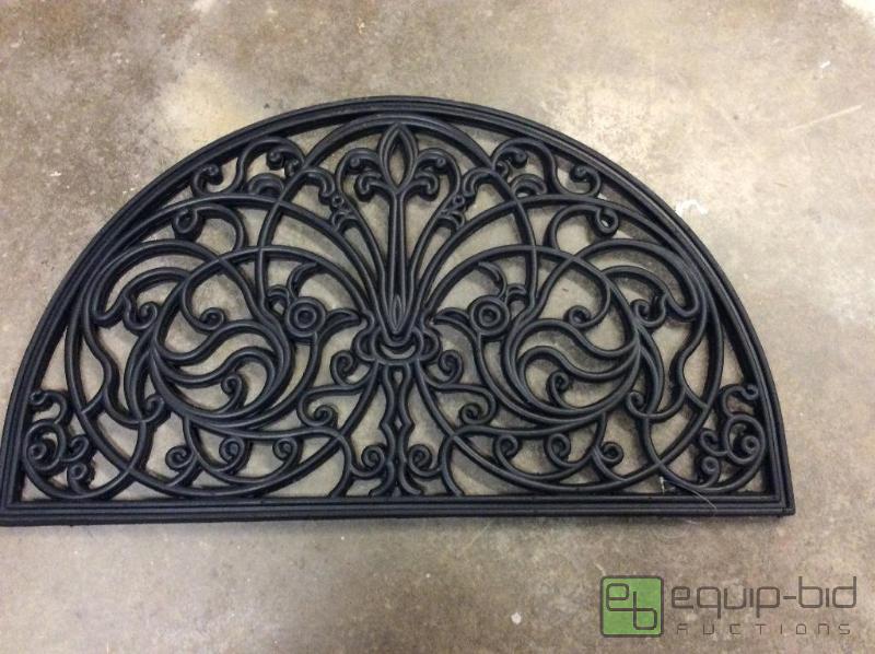 lot 71 image: Heavy Rubber Scrollwork Door Mats  Quantity ...